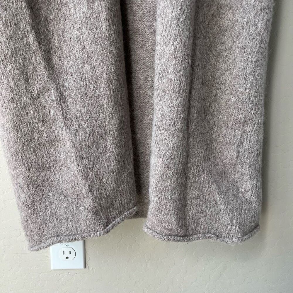 Lauren Manoogian Cardigan Long Shawl Alpaca Duster Cardigan Gray O/S - Picture 4 of 9
